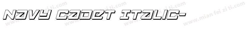 Navy Cadet Italic字体转换